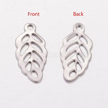 Stainless Steel Color Leaf Stainless Steel Charms
