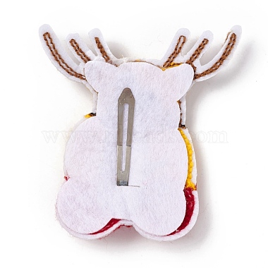 Christmas Reindeer/Stag Cloth Snap Hair Clips(PHAR-G003-16)-2