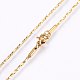 304 Stainless Steel Coreana Chain Necklaces(NJEW-F221-10G-B)-2