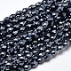 Faceted Teardrop Full Plated Electroplate Glass Beads Strands(EGLA-J132-FP01)-1