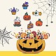28Pcs 7 Style Halloween Alloy Enamel Pendants(JX182B)-4