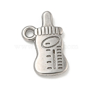 Non-Tarnish 304 Stainless Steel Pendants, Feeder Charms, Stainless Steel Color, 17x11x2mm, Hole: 1.6mm(STAS-N103-99P)