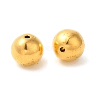 Tibetan Style Alloy Beads, Round, Lead Free and Nickel Free and Cadmium Free, Antique Golden, 8mm, Hole: 1mm(K08SG032)