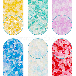 Bubble Beads, DIY 3D Nail Art Decoration Mini Glass Beads, Tiny Caviar Nail Beads, Mixed Color, 1.8~3.5mm, 6 colors, 20g/color(MRMJ-SC0001-30A)