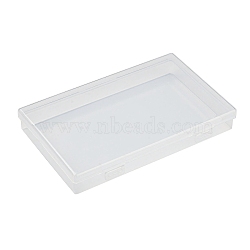 Polypropylene Plastic Bead Storage Containers, Rectangle, Clear, 17.5x10.5x2.6cm(CON-XCP0002-16)
