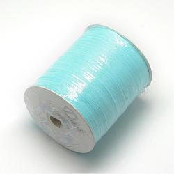 Organza Ribbon, Light Sky Blue, 1/4 inch(6mm), 500yards/Roll(457.2m/Roll)(RS6mmY-062)