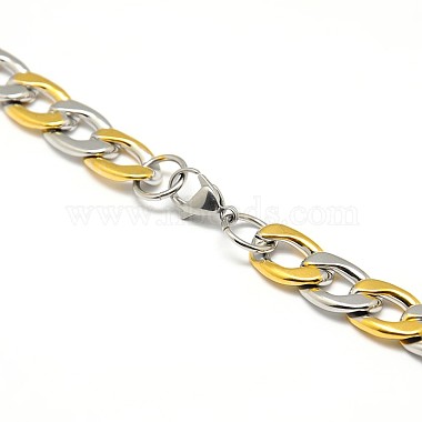 304 из нержавеющей стали с бордюром цепи / витой цепи ожерелья(STAS-A028-N127)-4