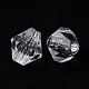 Bicone Shaped Clear Transparent Acrylic Beads(X-DBB3mm01)-2