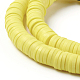 Flat Round Eco-Friendly Handmade Polymer Clay Beads(CLAY-R067-6.0mm-22)-2