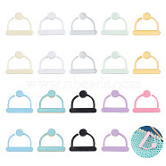 Acrylic Locking Stitch Markers, Hat, Mixed Color, 2.5cm, 20pcs/set(HJEW-NB00160)