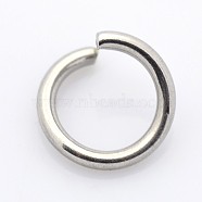 304 Stainless Steel Open Jump Rings, Stainless Steel Color, 3x0.5mm, 24 Gauge, Inner Diameter: 2mm(STAS-E066-02-3mm)