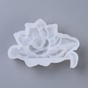 Flower Switch Cover Silicone Molds, Resin Casting Molds, For UV Resin, Epoxy Resin Craft Making, White, 8.2x10.8x2.6cm, Inner Diameter: 6.8x10.4cm