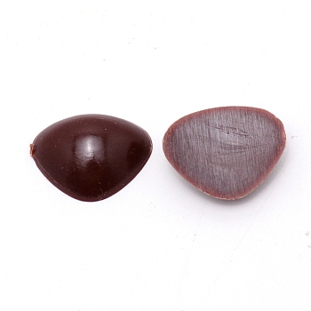 Plastic Dog Noses Crafts, For DIY Doll Toys Accessories, Coconut Brown, 15x20x6mm