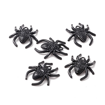Alloy Pendents, Spider, Electrophoresis Black, 28.5x25.5x3.5mm, Hole: 1mm
