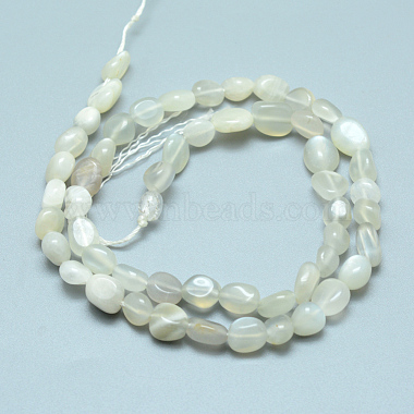 Brins de perles de pierre de lune grise naturelle(X-G-D0002-B42)-2