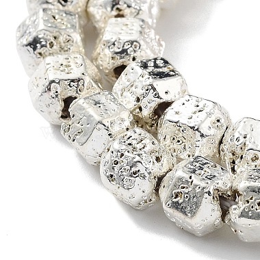 Electroplated Natural Lava Rock Beads Strands(G-H303-A10-S01)-3