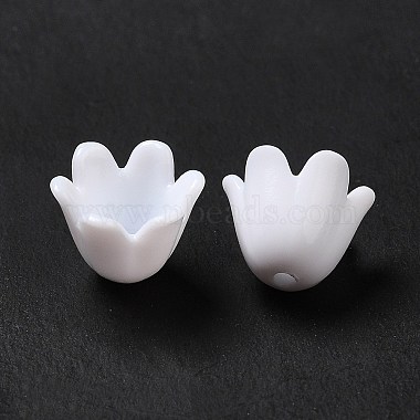 Opaque Acrylic Bead Caps(MACR-J123-26)-3