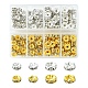 240 pièces 8 styles perles entretoises en fer et laiton strass(FIND-FS0001-34)-1