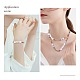 3Pcs Natural Shell & Plastic Pearl Flower & Glass Beaded Necklaces and Stretch Bracelet Set(SJEW-SW00010-05)-7