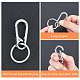 Alloy Push Gate Snap Keychain Clasp Findings(KEYC-GA0001-01)-4