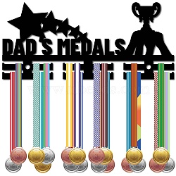 Acrylic Medal Holder, Medal Display Hanger Rack, Medal Holder Frame, with Standoff Pins, Trophy, 130x290x10mm, Hole: 8mm(AJEW-WH0296-118)