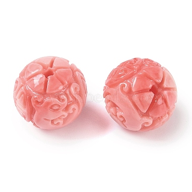 Synthetic Shell Dyed Carved Beads(SHEL-H005-35)-2