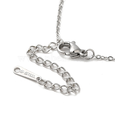 304 Stainless Steel Enamel Pendant Necklaces(NJEW-E104-08P)-3