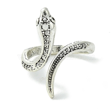 Snake Alloy Open Cuff Rings(RJEW-K275-68AS)-2