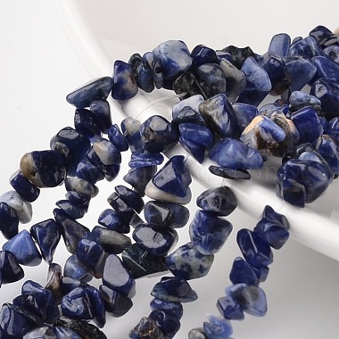 8mm Nuggets Blue Spot Stone Beads