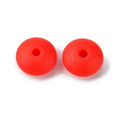 Rondelle Food Grade Eco-Friendly Silicone Focal Beads(SIL-F003-07F)-3