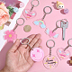 12Pcs 6 Style Acrylic Keychains(KEYC-HY0001-40)-3