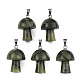 Natural Southern Jade Pendants(G-N0325-10P)-1