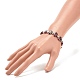 Bracelet extensible fait main millefiori au chalumeau et perles de coeur en alliage(BJEW-JB08042-01)-3