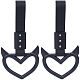 2Pcs ABS Plastic Devil Heart Rear Bumper Warning Handle Ring(HJEW-SP0001-51D)-1