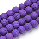 Synthetic Lava Rock Beads Strands(G-S277-8mm-06)-1