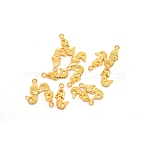 Alloy Pendants, Mermaid Shape, Golden, 22x11.5x3.5mm, Hole: 1mm(PALLOY-WH0070-72G)