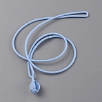 Silicone Neck Strap, Anti-Lost Vape Pen Lanyard Strap, Light Sky Blue, 430x3mm(AJEW-WH0502-05F)