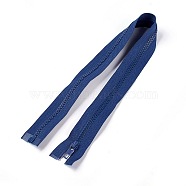 Garment Accessories, Nylon and Resin Zipper, with Alloy Zipper Puller, Zip-fastener Components, Prussian Blue, 57.5x3.3cm(FIND-WH0031-B-21)