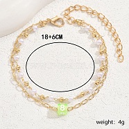 Starfish Charm Multi-layer Anklets for Women, Random Pattern(MU9577-1)