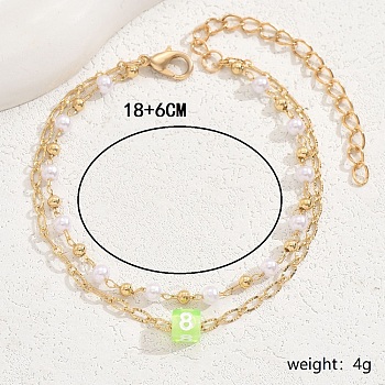 Starfish Charm Multi-layer Anklets for Women, Random Pattern