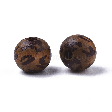 Printed Natural Wood Beads(X-WOOD-R266-03)-2