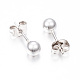 304 boucles d'oreilles en inox(EJEW-H353-03S-4MM)-2