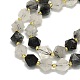 Natural Tourmalinated Quartz Beads Strand(G-I376-A23-01)-3