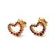 Rhinestone Hollow Heart Stud Earrings(EJEW-Q704-02G)-2