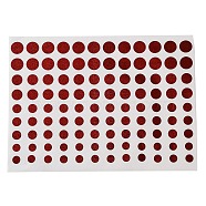 Self-Adhesive Paper Gift Tag Stickers, for Party, Decorative Presents, Round, Dark Red, 205x150x0.01mm(AJEW-Z030-07C)