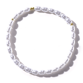 Fashionable Plastic Imitation Pearl Beads Stretch Bracelets for Women Girls Gift