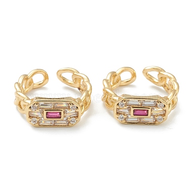 Red Brass+Cubic Zirconia Finger Rings