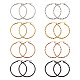 Titanium Steel Hoop Earrings(STAS-TA0001-23C)-1
