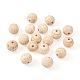 Cheriswelry 102pcs 17 style perles européennes en bois naturel non fini(WOOD-CW0001-02)-2