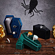 Halloween Theme Coffin Shaped Velvet Finger Ring Boxes(VBOX-WH0015-01B)-4